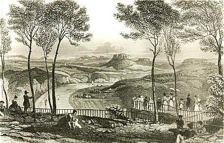 Blick von der Bastei bei Rathen
