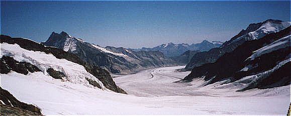 Aletschgletscher in der Schweiz